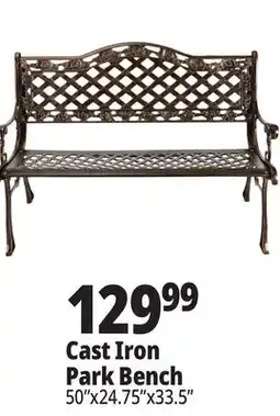 Ocean State Job Lot Cast Iron Park Bench offer