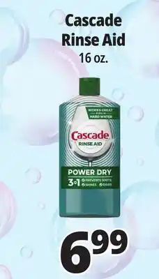 Ocean State Job Lot Cascade Rinse Aid 16 oz offer