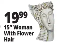 Ocean State Job Lot 15 Woman With Flower Hair offer