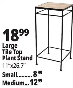 Ocean State Job Lot Large Tile Top Plant Stand offer
