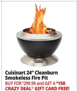 Ocean State Job Lot 24 Cleanburn Smokeless Fire Pit offer