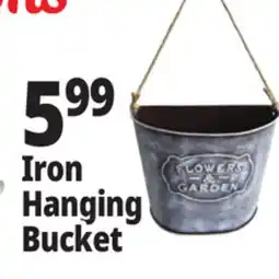 Ocean State Job Lot Iron Hanging Bucket offer