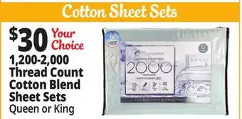 Ocean State Job Lot 1,200-2,000 Thread Count Cotton Blend Sheet Sets offer