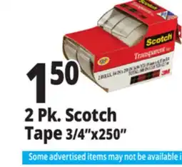 Ocean State Job Lot 2 Pk. Scotch Tape offer