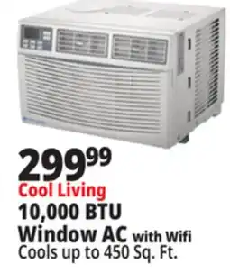 Ocean State Job Lot Cool Living 10,000 BTU Window AC with Wifi offer
