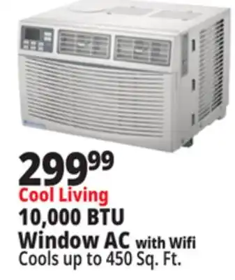Ocean State Job Lot Cool Living 10,000 BTU Window AC with Wifi offer