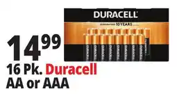Ocean State Job Lot 16 Pk. Duracell AA or AAA offer