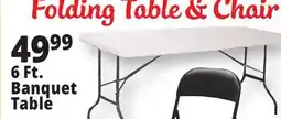 Ocean State Job Lot 6 Ft. Banquet Table offer