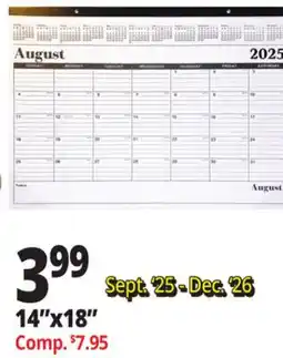 Ocean State Job Lot Desk Pad Calendar offer