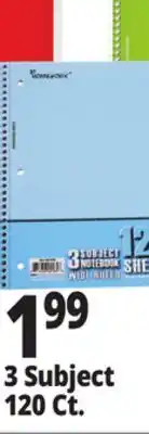 Ocean State Job Lot 3 Subject 120 Ct. Notebooks offer