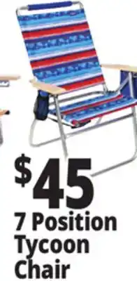 Ocean State Job Lot 7 Position Tycoon Chair offer