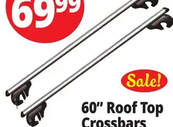 Ocean State Job Lot 60 Roof Top Crossbars offer