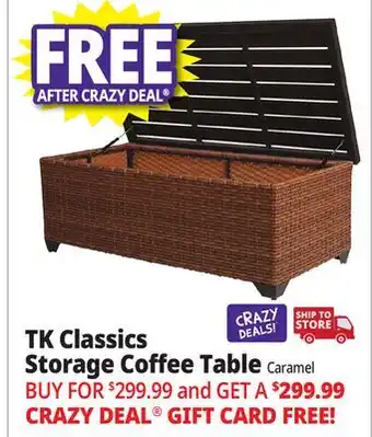 Ocean State Job Lot TK Classics Storage Coffee Table offer