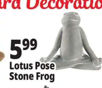 Ocean State Job Lot Lotus Pose Stone Frog offer