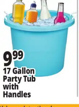 Ocean State Job Lot 17 Gallon Party Tub with Handles offer