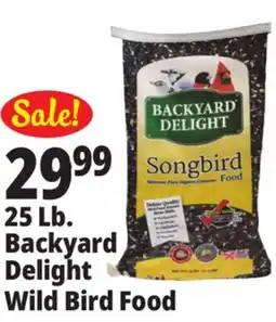 Ocean State Job Lot 25 Lb. Backyard Delight Wild Bird Food offer