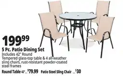 Ocean State Job Lot 5 Pc. Patio Dining Set offer