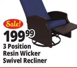 Ocean State Job Lot 3 Position Swivel Recliner Chair offer