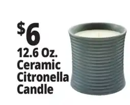 Ocean State Job Lot 12.6 Oz. Ceramic Citronella Candle offer