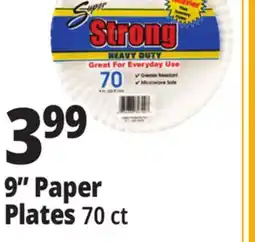 Ocean State Job Lot 9 Paper Plates offer
