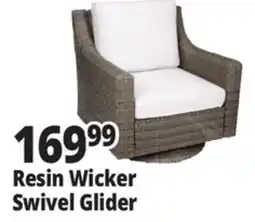 Ocean State Job Lot Resin Wicker Swivel Chair offer