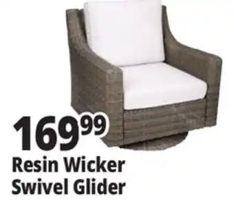 Ocean State Job Lot Resin Wicker Swivel Chair offer