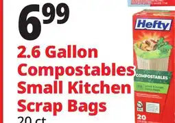 Ocean State Job Lot 2.6 Gallon Compostables Small Kitchen Scrap Bags offer