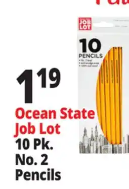 Ocean State Job Lot Ocean State Job Lot No.2 Pencils 10-Count offer