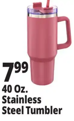 Ocean State Job Lot 40 Oz. Stainless Steel Tumbler offer