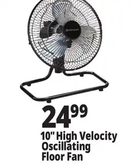 Ocean State Job Lot 10 High Velocity Oscillating Floor Fan offer
