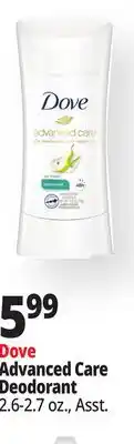Ocean State Job Lot Dove Advanced Care Deodorant offer