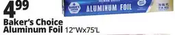 Ocean State Job Lot Baker's Choice Aluminum Foil offer