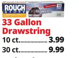 Ocean State Job Lot 33 Gallon Drawstring offer