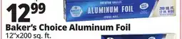 Ocean State Job Lot Baker's Choice Aluminum Foil offer