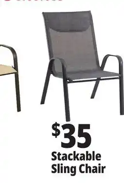 Ocean State Job Lot Steel Stacking Sling Chair offer