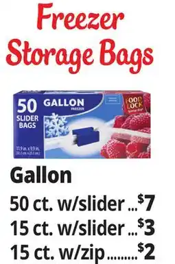 Ocean State Job Lot Freezer Storage Bags offer