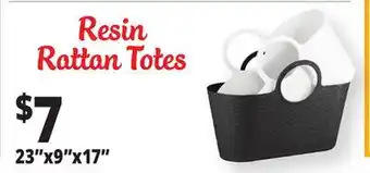 Ocean State Job Lot Resin Rattan Totes offer