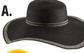 Ocean State Job Lot Extra-Wide Brim Straw Sun Hat offer