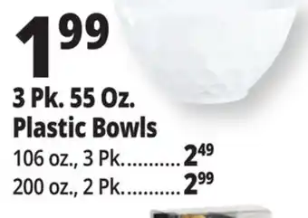 Ocean State Job Lot 3 Pk. 55 Oz. Plastic Bowls offer