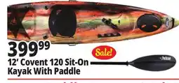 Ocean State Job Lot 12 Covent 120 Sit-On Kayak With Paddle offer