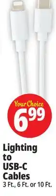 Ocean State Job Lot Lightning to USB-C Cable offer