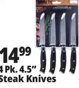 Ocean State Job Lot Santa Fe Professional Grade Steak Knife Set 4 Piece offer