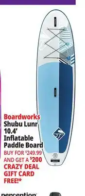 Ocean State Job Lot Boardworks Shubu Lunr 10.4' Inflatable Paddle Board offer