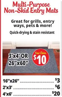 Ocean State Job Lot Skid Mats offer
