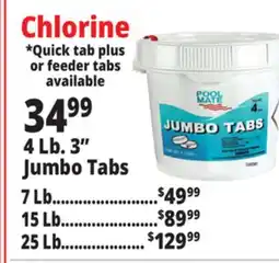 Ocean State Job Lot Chlorine 4 Lb. 3 Jumbo Tabs offer