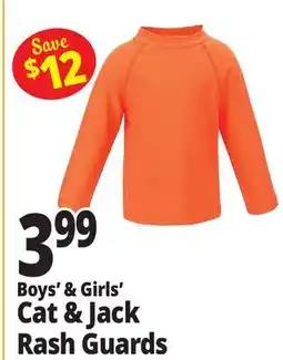 Ocean State Job Lot Boys' & Girls' Cat & Jack Rash Guards offer
