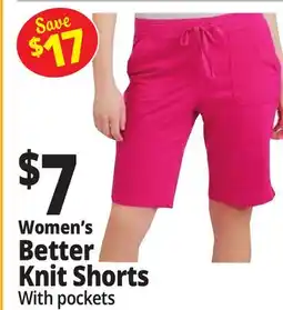 Ocean State Job Lot Women's Better Women's Better Knit Shorts offer