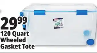 Ocean State Job Lot 120 Quart Wheeled Gasket Tote offer