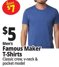 Ocean State Job Lot Men's Famous Maker T-Shirts offer