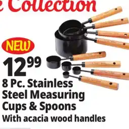 Ocean State Job Lot 8 Pc. Stainless Steel Measuring Cups & Spoons offer